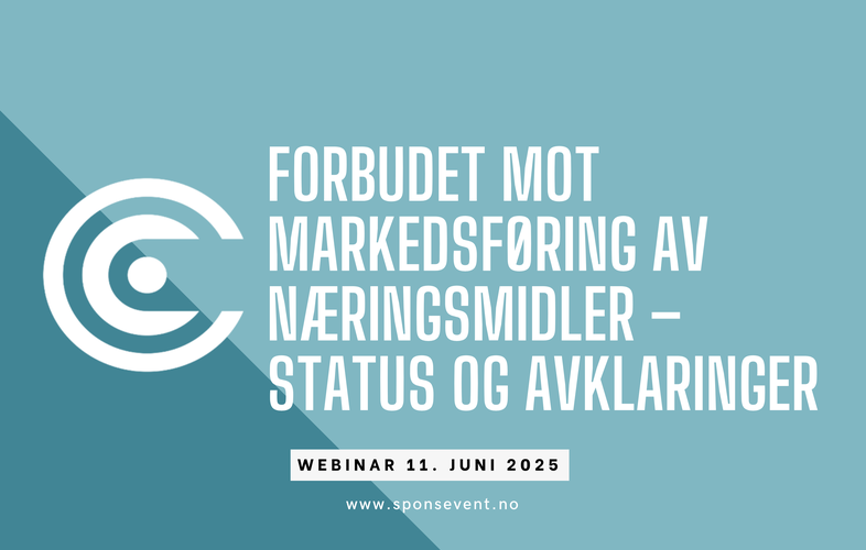 Webinar: Det nye forbudet mot markedsføring av næringsmidler rettet mot barn – status og avklaringer